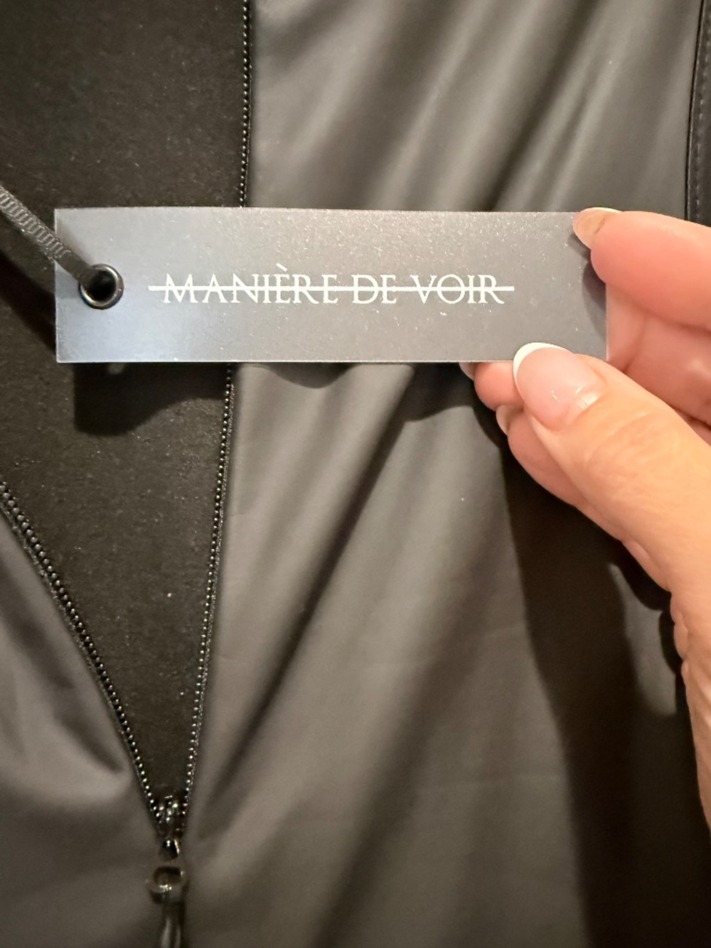 Manière De Voir- Vegan Leather & Satin Wrap - Picture 2 of 2
